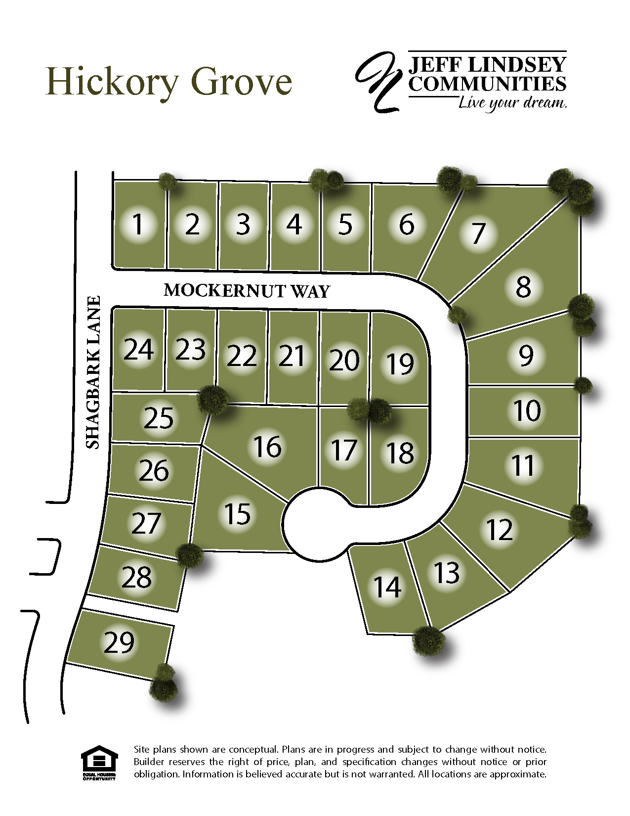 Hickory Grove Site Map