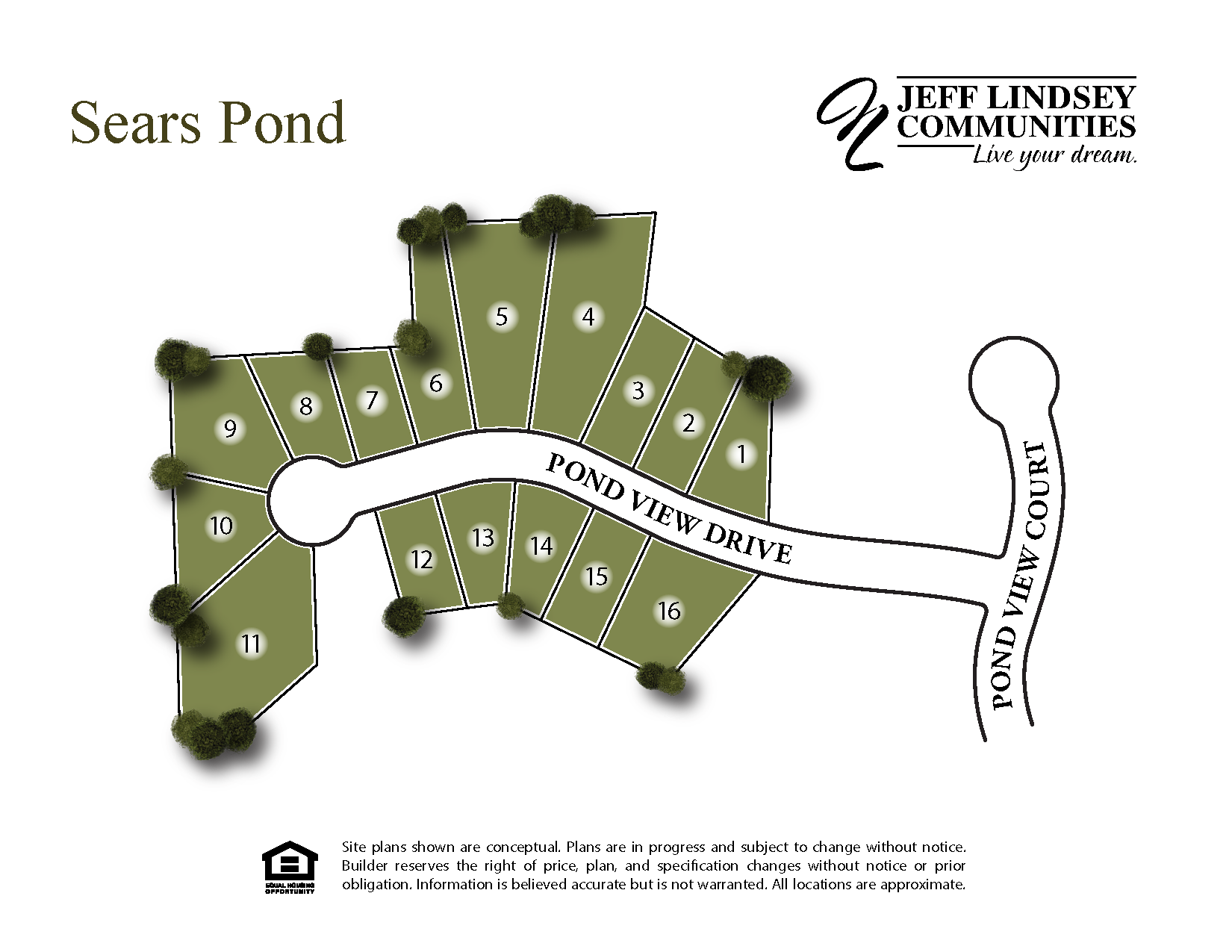 Sears Pond Site Map