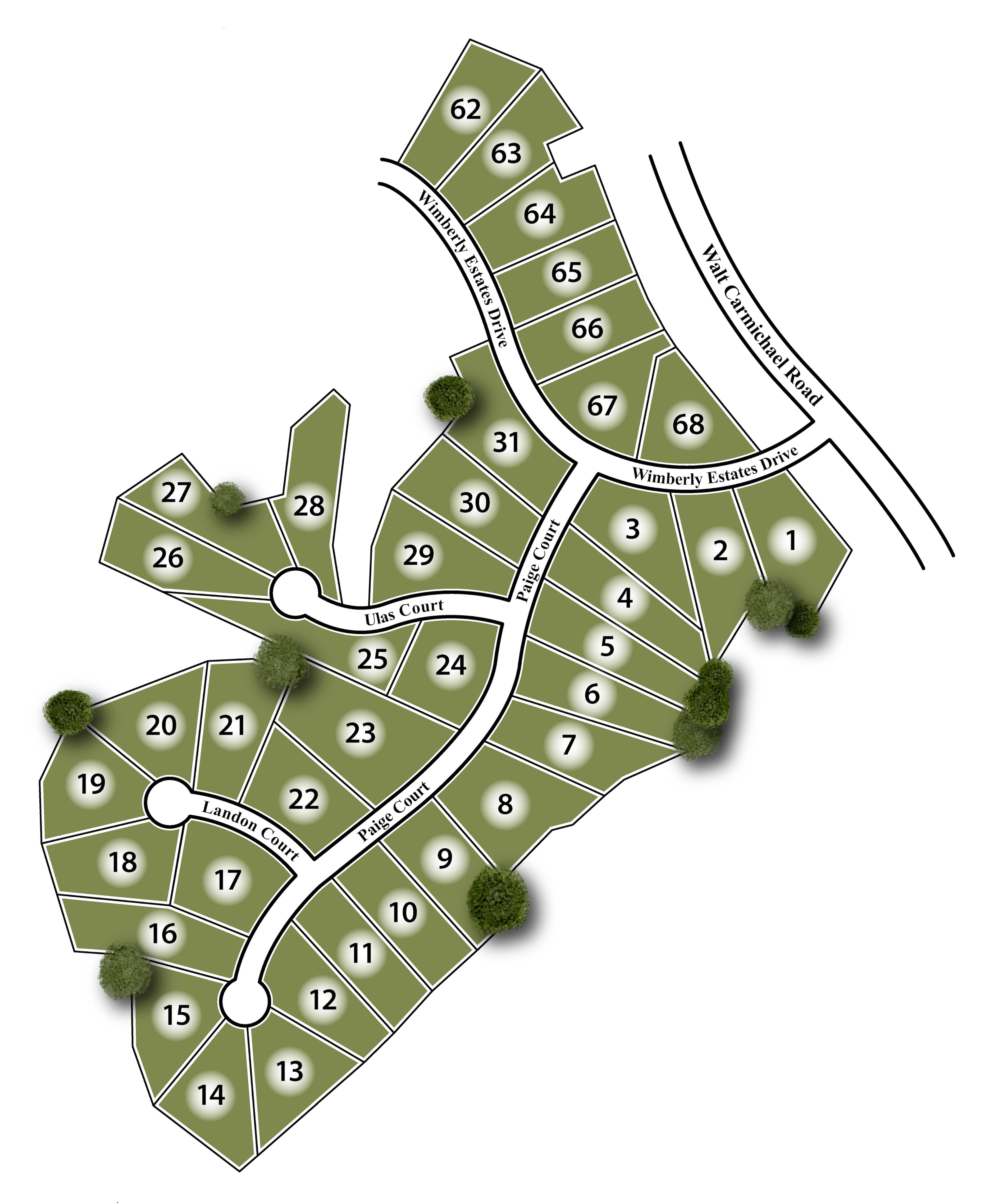 Wimberly Estates Site Map