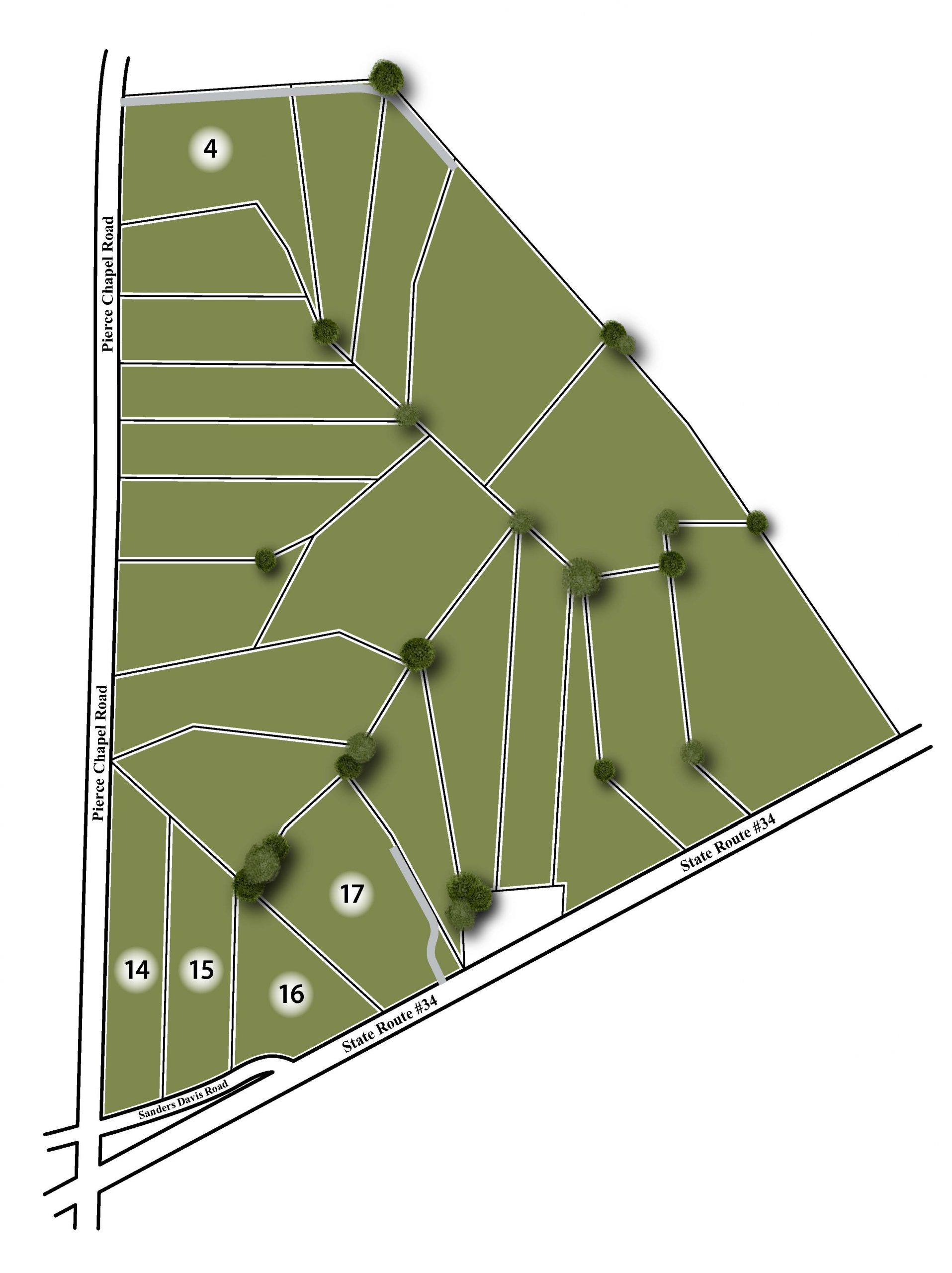 Rock Cabin Lake Site Map