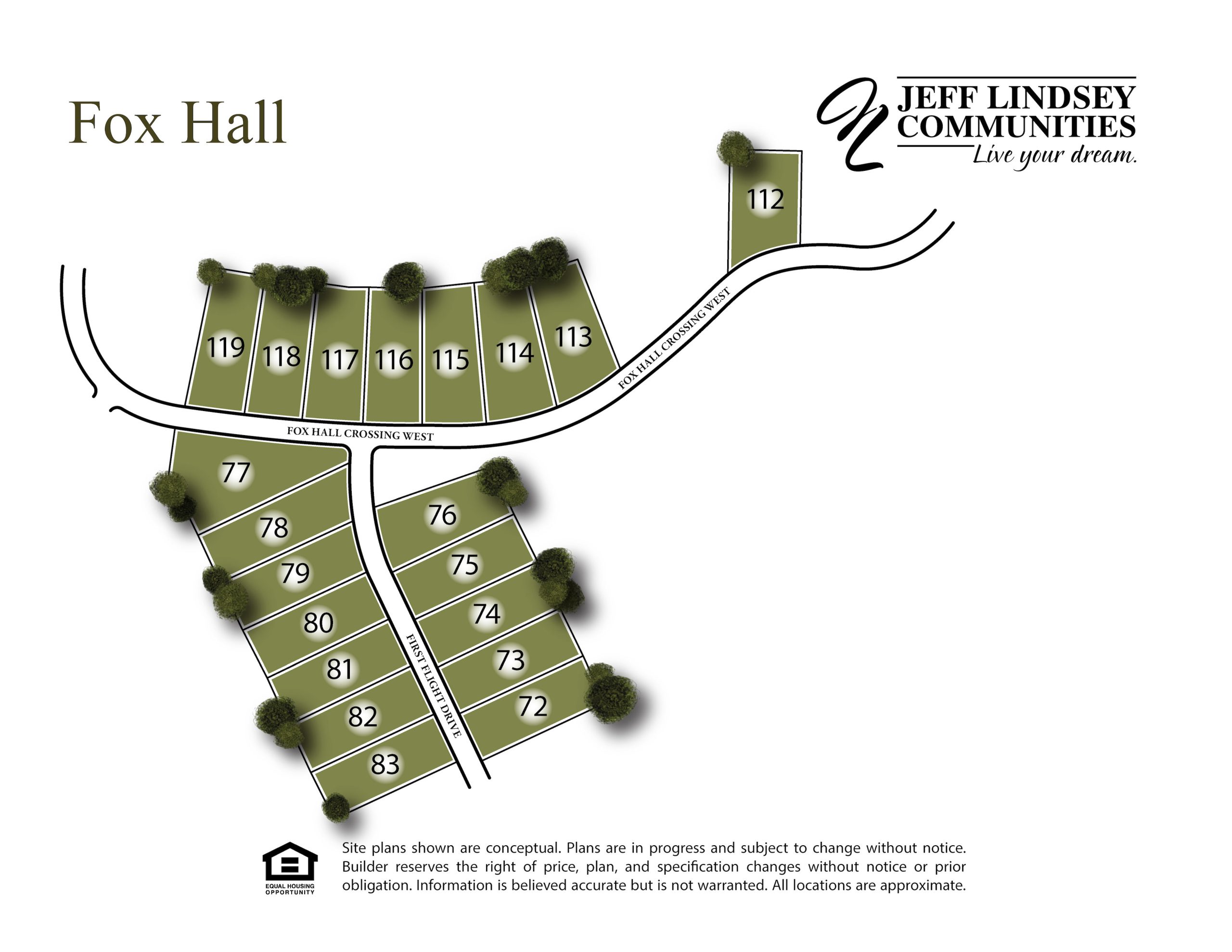 Fox Hall Phase IV Site Map