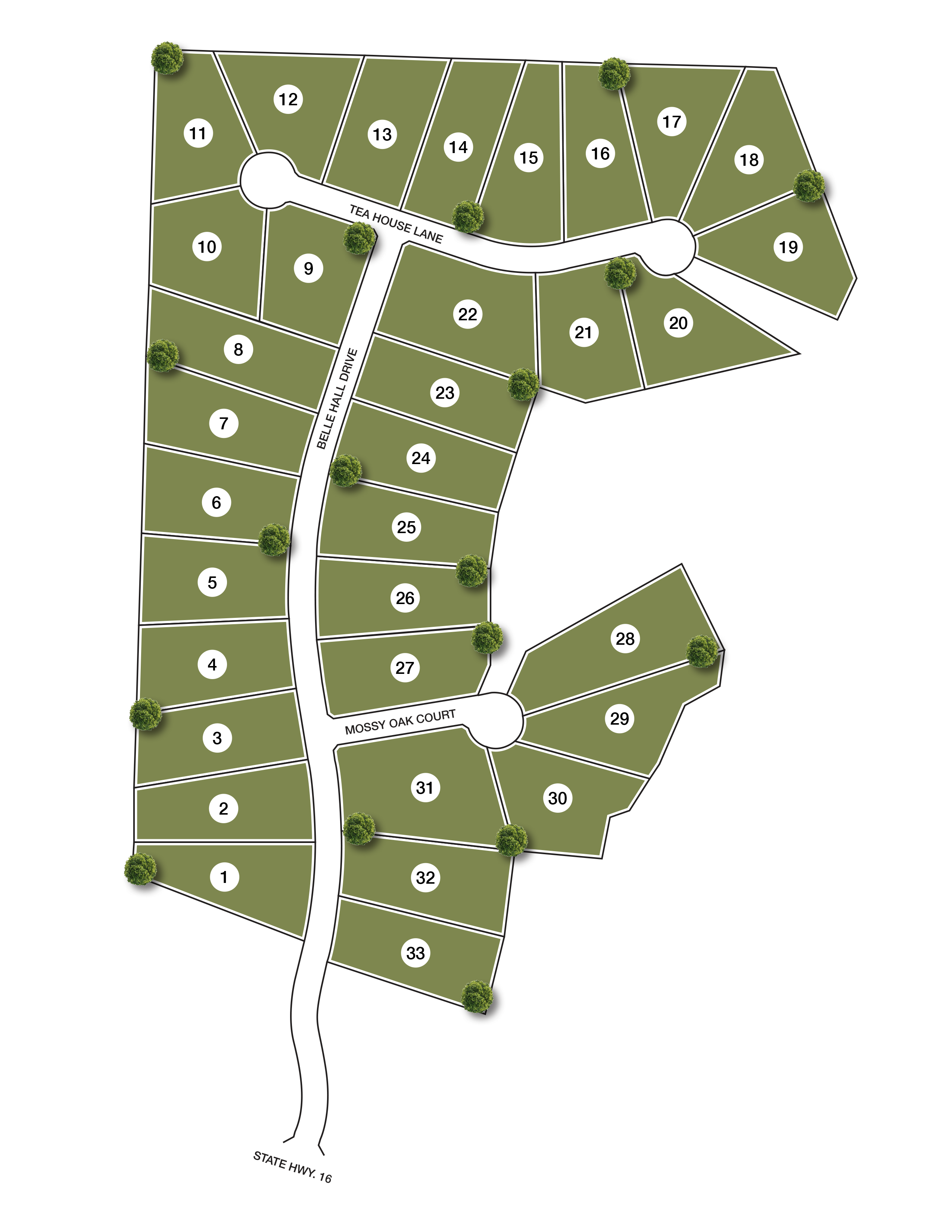 Belle Hall Site Map