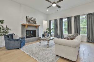 Living Area in the Woodbury Floor Plan